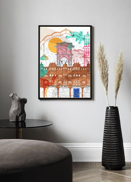 Jaipur - framed print